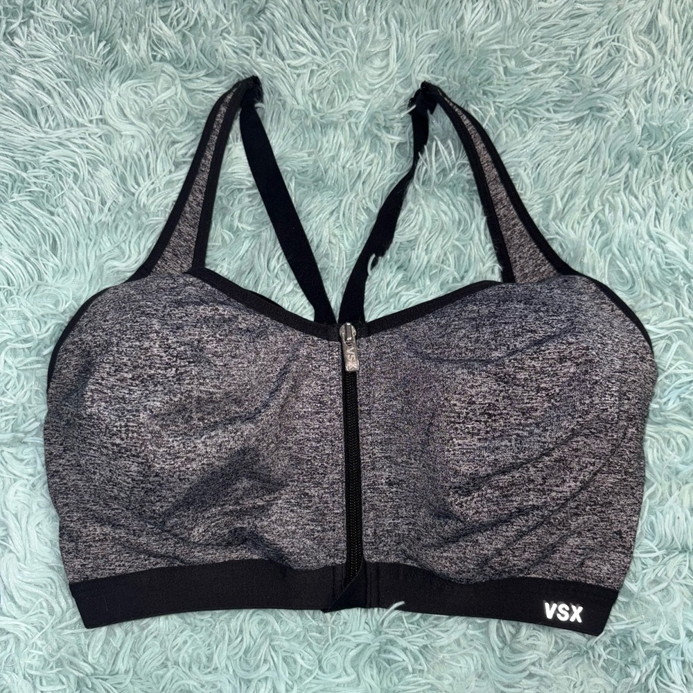 Victoria's Secret VSX Black and Gray Sports Bra